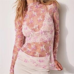 Final price ✨NWOT FP intimately lady lux floral top